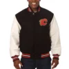 Calgary Flames Two-Tone Black and White Jacket