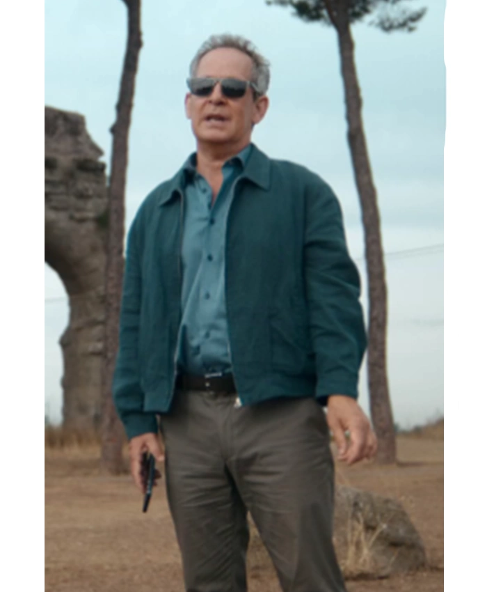 Cameron Beck The Iris Affair S01 Teal Zip Jacket