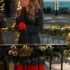Candace Cameron Bure Timeless Tidings of Joy Black Coat For Sale