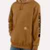 Carhartt Sleeve Logo Brown Hoodie