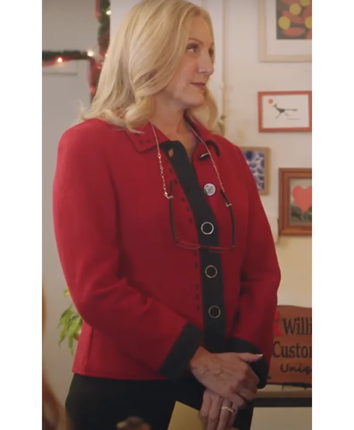 Carol Keith Christmas on Every Page Red Jacket