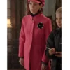 Carrie Preston Elsbeth S03 Pink Wool Coat