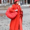 Carrie Preston Elsbeth S03 Wool Coat For Sale