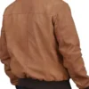 Casual Wear Bomber Brown Leather Jacket