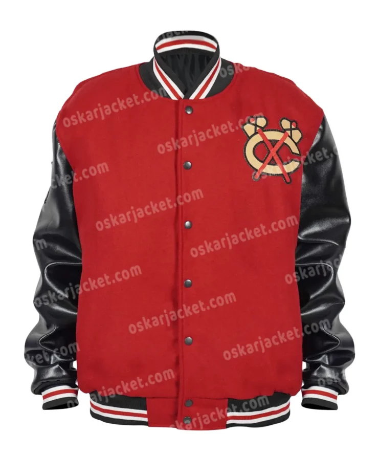 Chicago Blackhawks 2025 Winter Classic Coaches Red Varsity Jacket