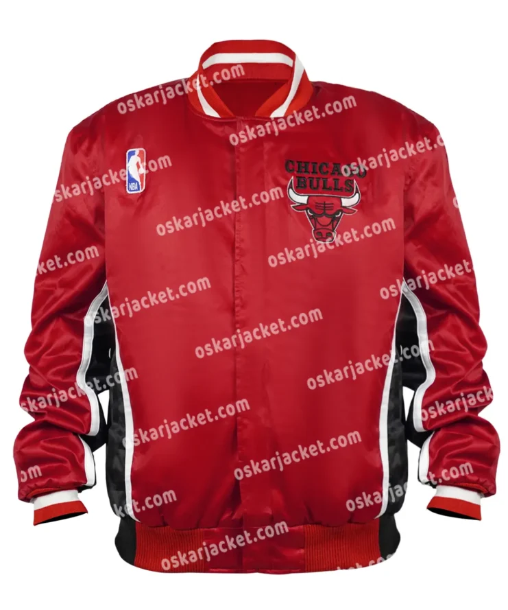 Chicago Bulls 1992-93 Warm Up Red Jacket