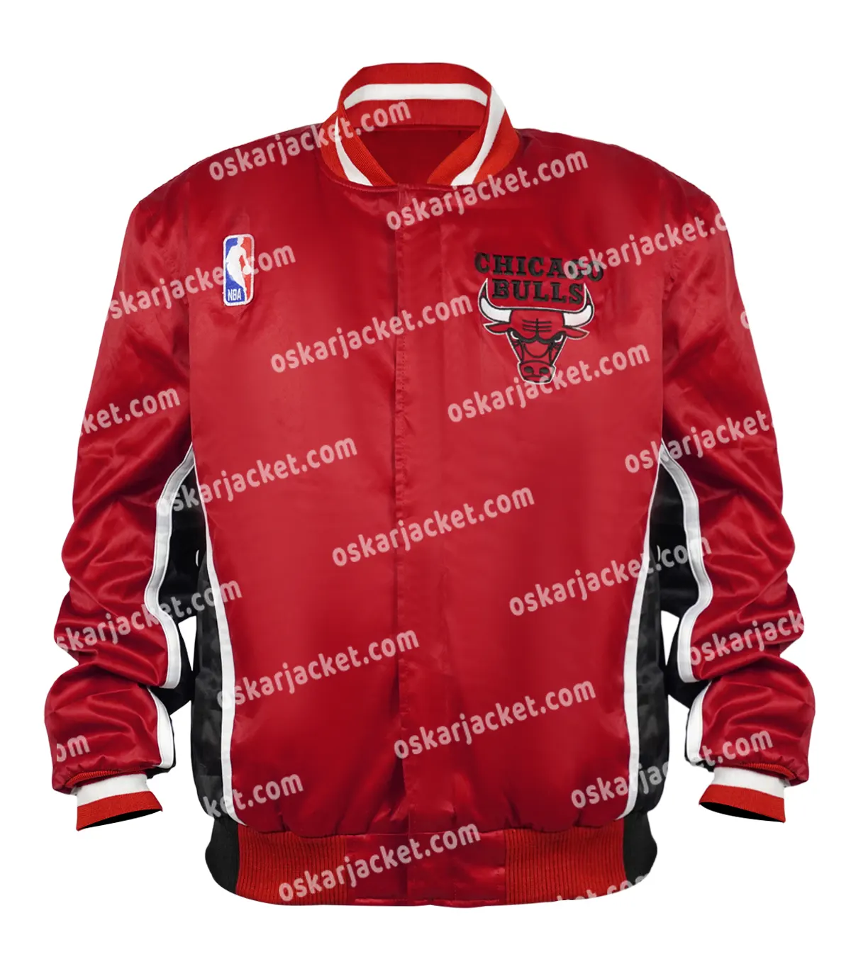 Chicago Bulls 1992-93 Warm Up Red Jacket