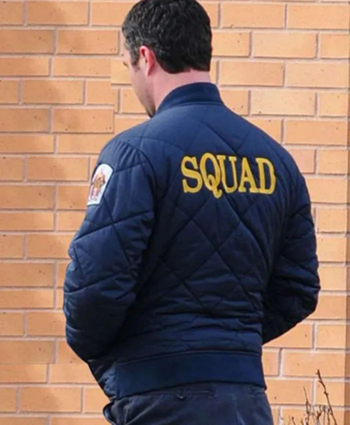 Chicago Fire Squad 3 Blue Bomber Jacket For Sale