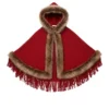 Christmas Fur Shawl Hooded Cape Wrap