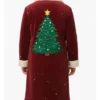 Christmas Tree Long Santa Velvet Coat