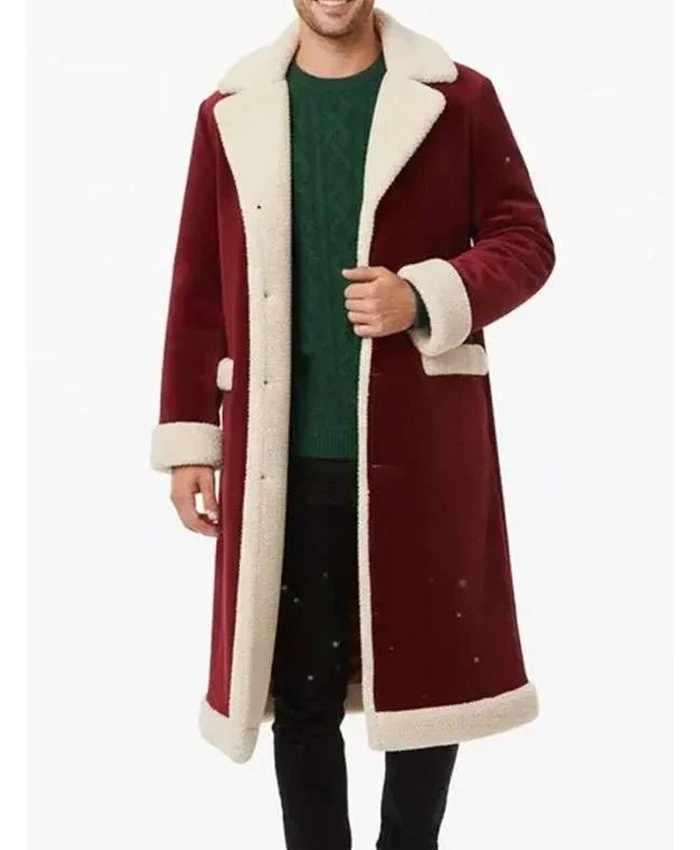 Christmas Tree Long Santa Velvet Coat For Sale
