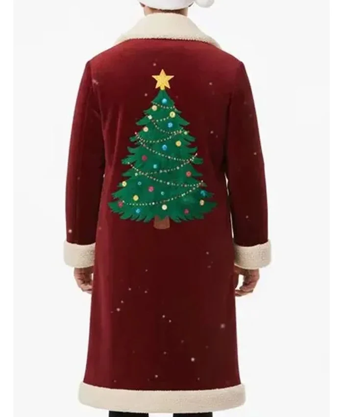 Christmas Tree Long Santa Velvet Coat