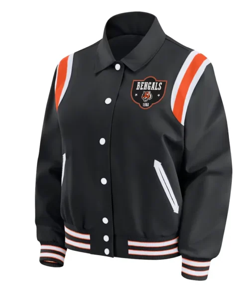 Cincinnati Bengals Lightweight Black Varsity Jacket