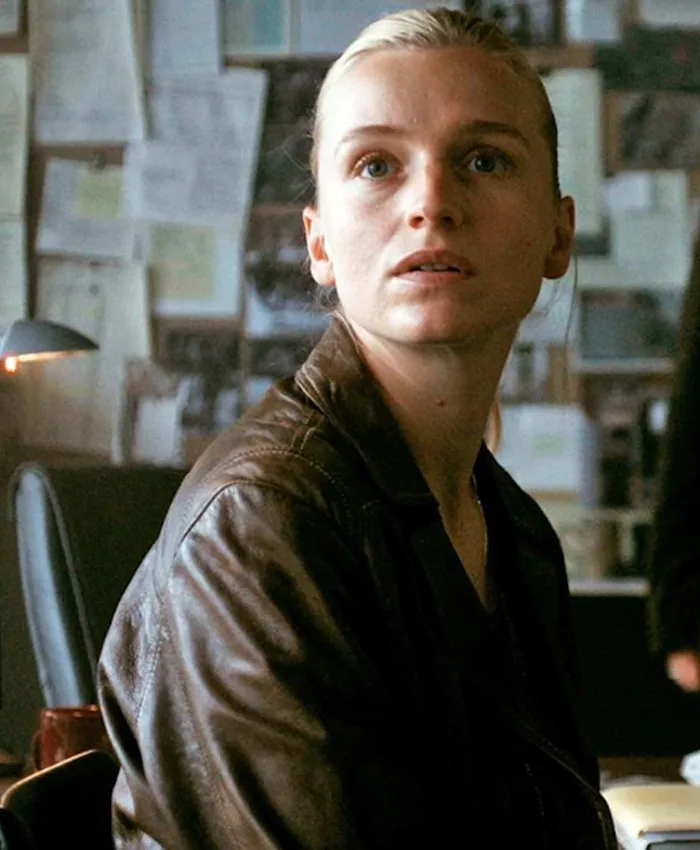 Clara Dessau The Asset S01 Brown Leather Jacket For Sale