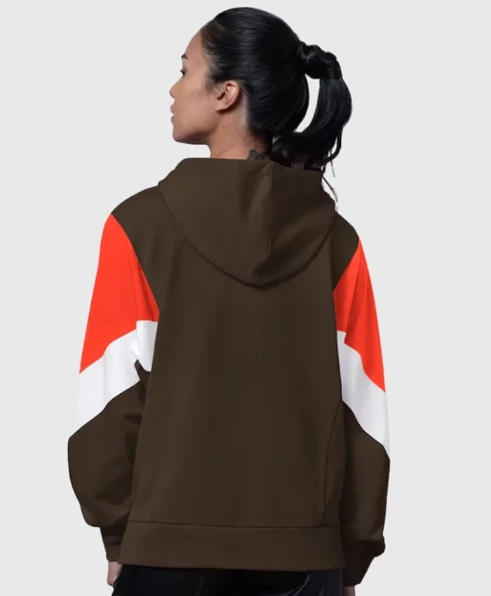 Cleveland Browns Starter Brown Scrimmage Pullover Hoodie For Sale