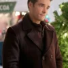 Corey Cott The Snow Must Go On Brown Peacoat