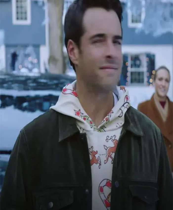 Corey Cott The Snow Must Go On Green Suede Jacket For Sale