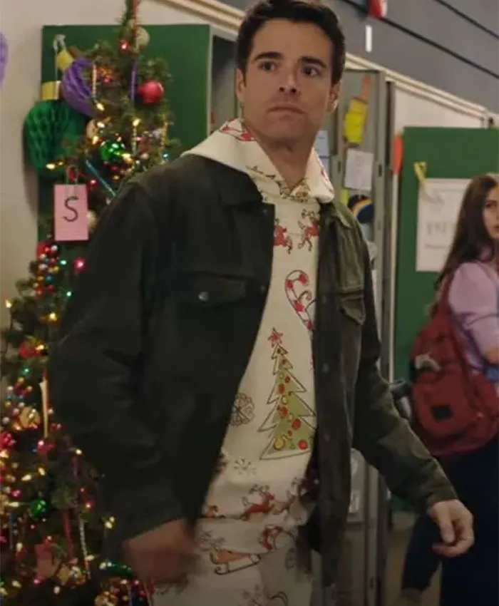 Corey Cott The Snow Must Go On Green Suede Jacket