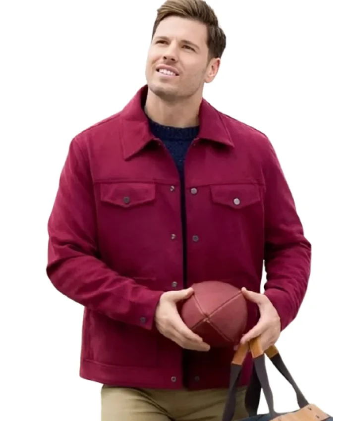 Craig Geoghan Finding Mr Christmas S02 Suede Jacket For Sale