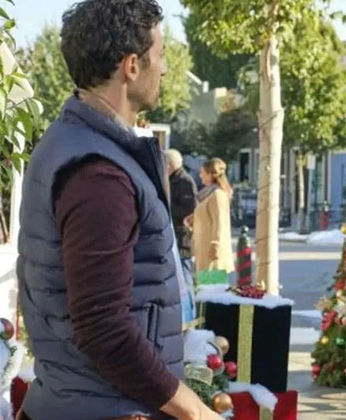 David Alpay The Christmas Ring Blue Vest For Sale