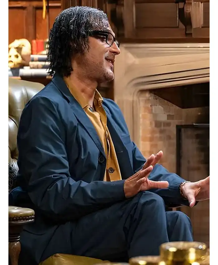 David OlusogaThe Celebrity Traitors S01 Blue Blazer