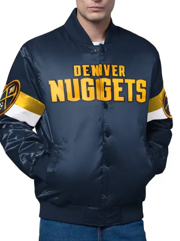 Denver Nuggets Triple Option Varsity Jacket