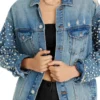 Destiny Loot S03 Pearl Studded Denim Jacket For Sale