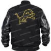Detroit Lions Full-Zip Black Varsity Jacket For Men and Women