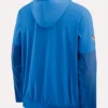 Detroit Lions Nike Sideline Anorak Blue Hoodie Jacket For Sale