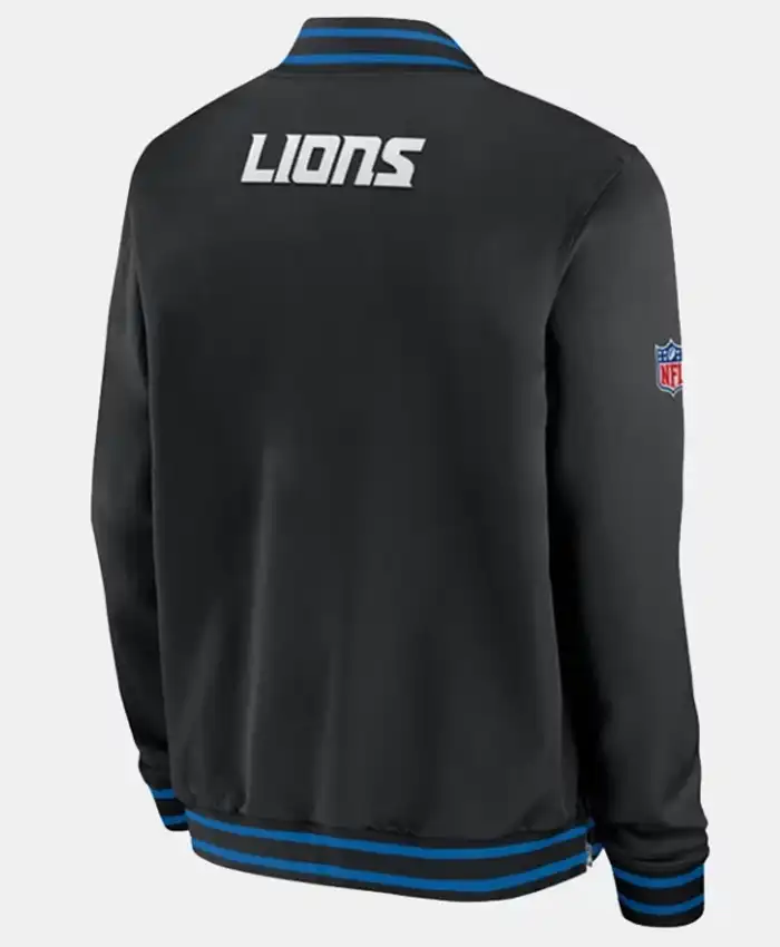 Detroit Lions Sideline Black Jacket For Sale