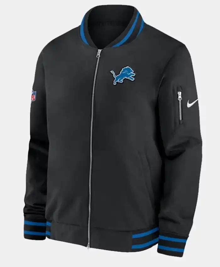 Detroit Lions Sideline Black Jacket