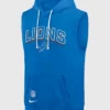 Detroit Lions Sideline Blue Sleeveless Hoodie