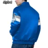 Detroit Lions Triple Option Full-Snap Varsity Satin Jacket