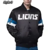 Detroit Lions Triple Option Varsity Jacket Styke 2