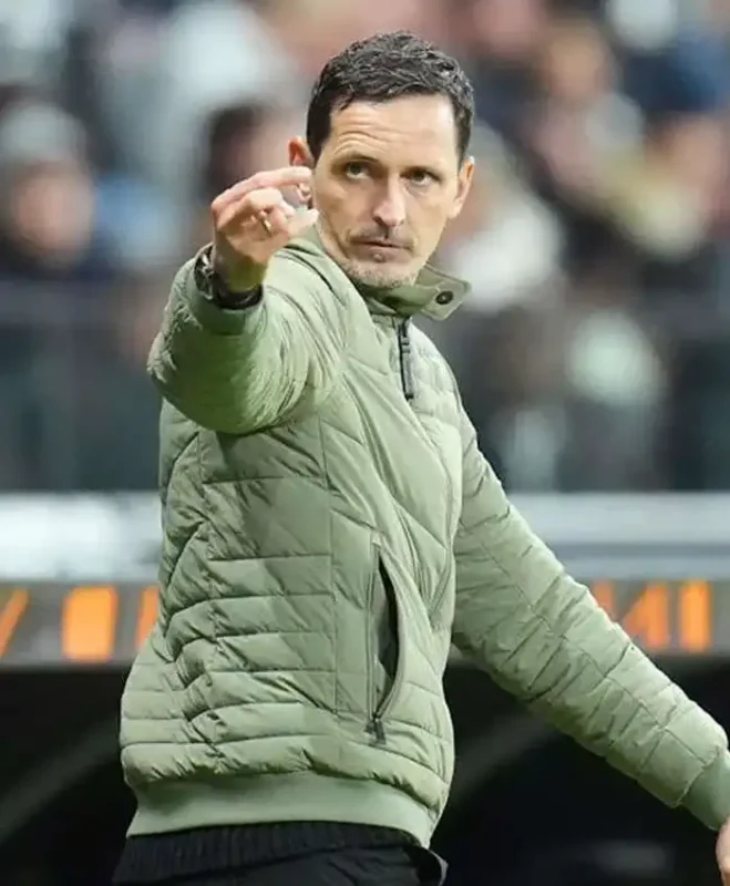 Dino Toppmoller Europa League Green Quilted Jacket For Sale