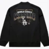 Dodgers 2025 World Series Champions Black Satin Jacket