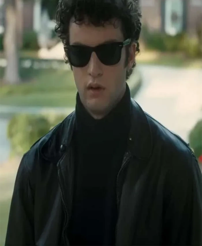 Dominic Sessa Oh What Fun Black Leather Jacket