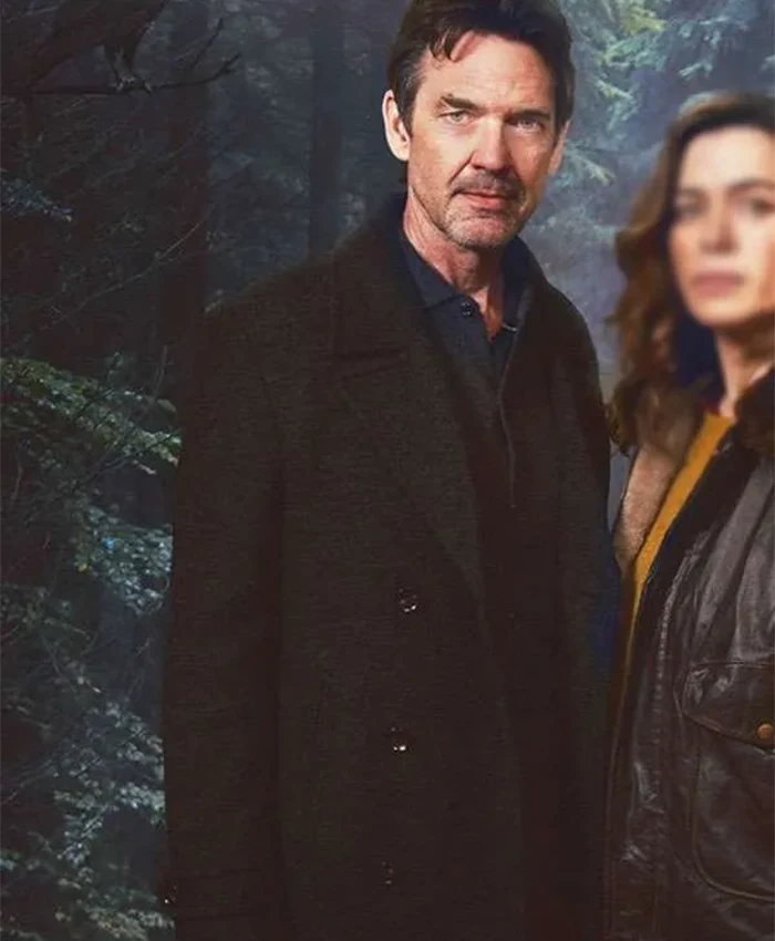 Dougray Scott The Crow Girl Black Wool Coat For Sale