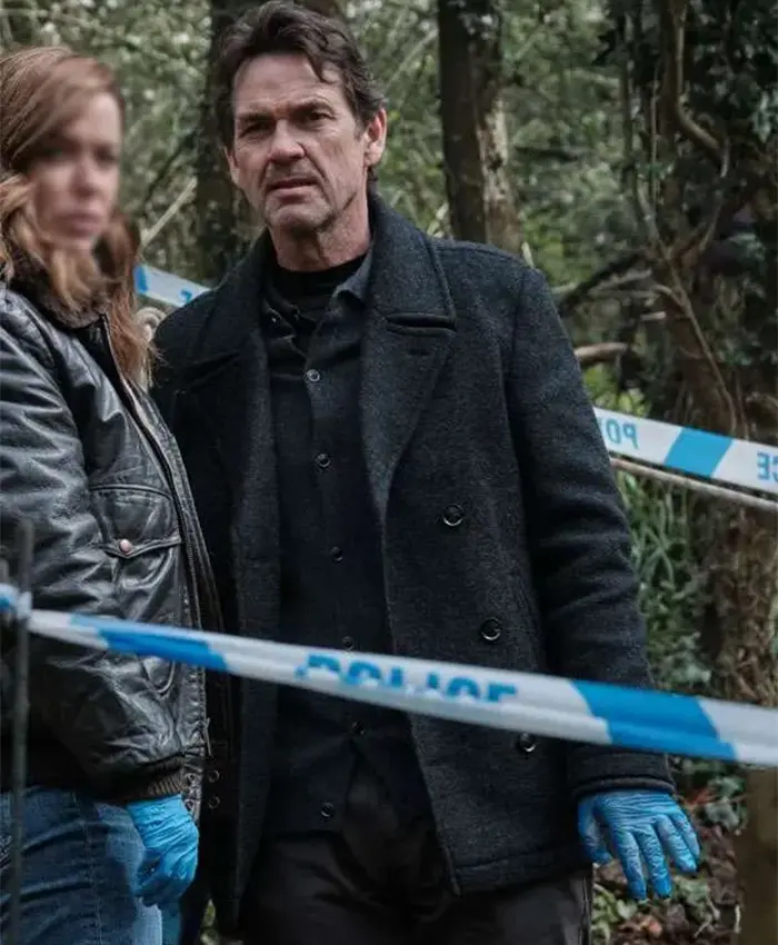 Dougray Scott The Crow Girl Black Wool Coat