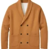 Eric Adjepong Alex Vs. America Tv Series S05 Brown Wool Peacoat
