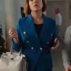 Erin Krakow Christmas Above the Clouds Blue Blazer