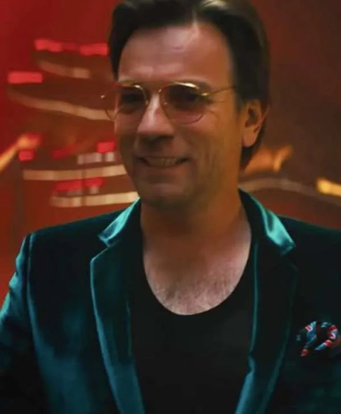 Ewan McGregor Birds of Prey Velvet Blazer