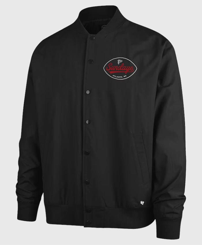 Falcons 47 Sundays Euro Step Black Bomber Jacket