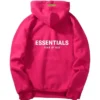 Fear Of God Essentials Pink Hoodie For Sale