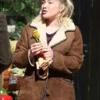 Florence Pugh We Live in Time Shearling Jacket