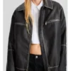 Gemma Daddy Issues S02 Oversized Leather Jacket For Sale