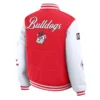 Georgia Bulldogs Varsity Puffer Red and White Full-Snap Jacket