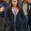 Gilmore Girls Rory Gilmore Blue Shearling Corduroy Jacket For Sale