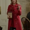 Ginna Claire Mason A Newport Christmas Red Wool Coat For Sale