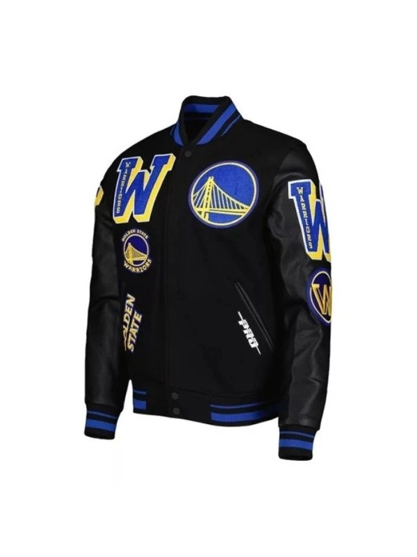 Golden State Warriors Mash Up Capsule Varsity Full-Zip Jacket